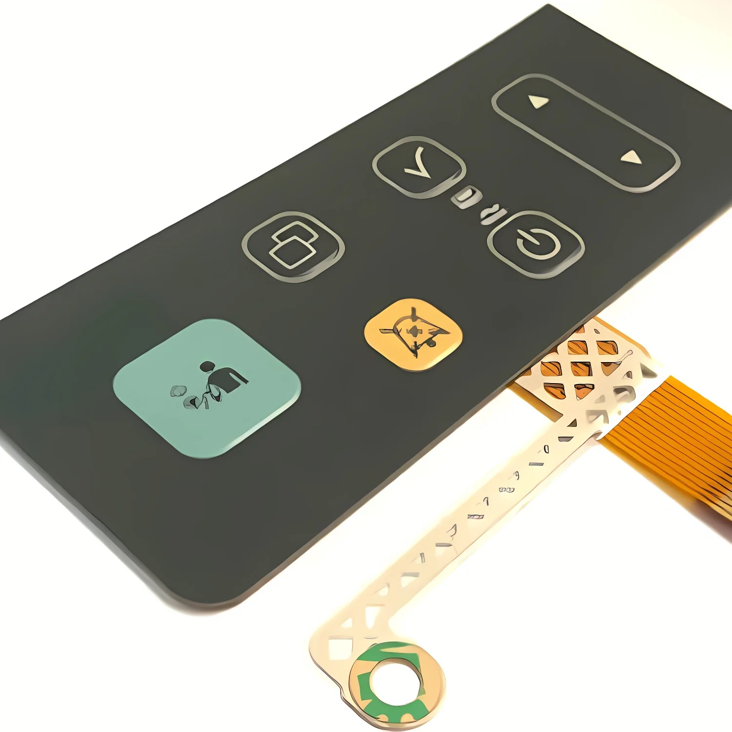 Matte Front Control Panel Sticker Perforated Frosted 0.25mm Thickness Polycarbonate PVC Sticker