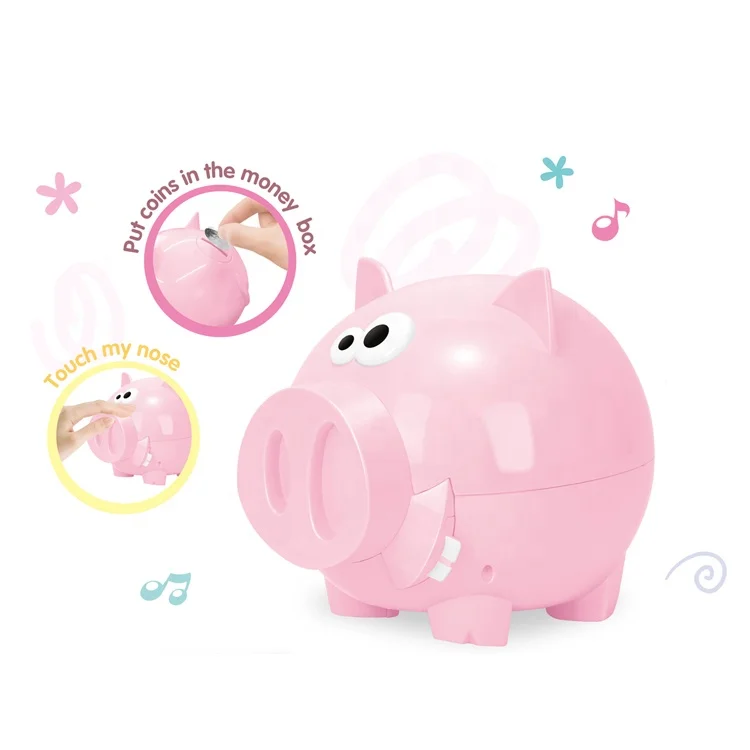 Funny Plastic Cartoon Money Box Lovely Study Pig Safe Piggy Bank Toy - Buy  Atm Bank Toy,Money Bank,Pig Money Safe Box Product on 