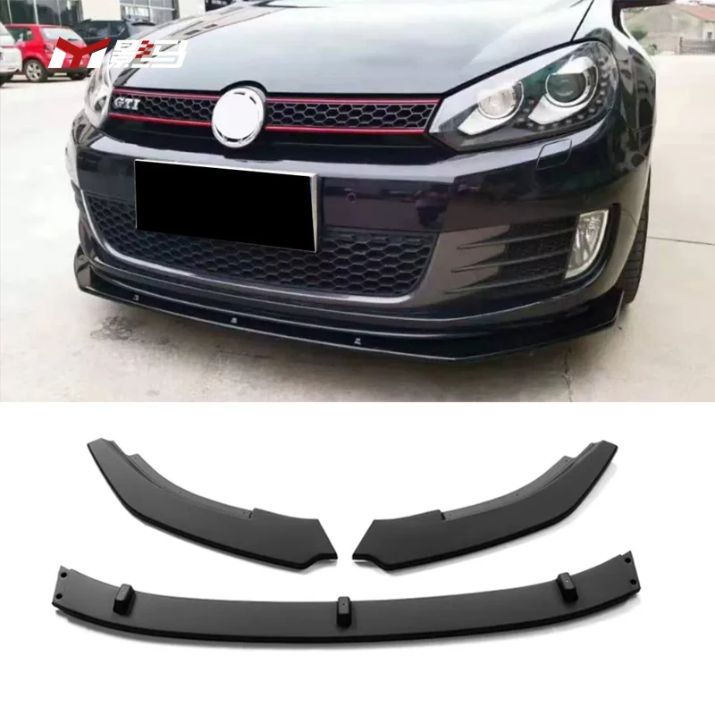 Front Lip Car Front Bumper Lip Spoiler For Vw Golf 6 Mk6 Gti 2008 2009 ...