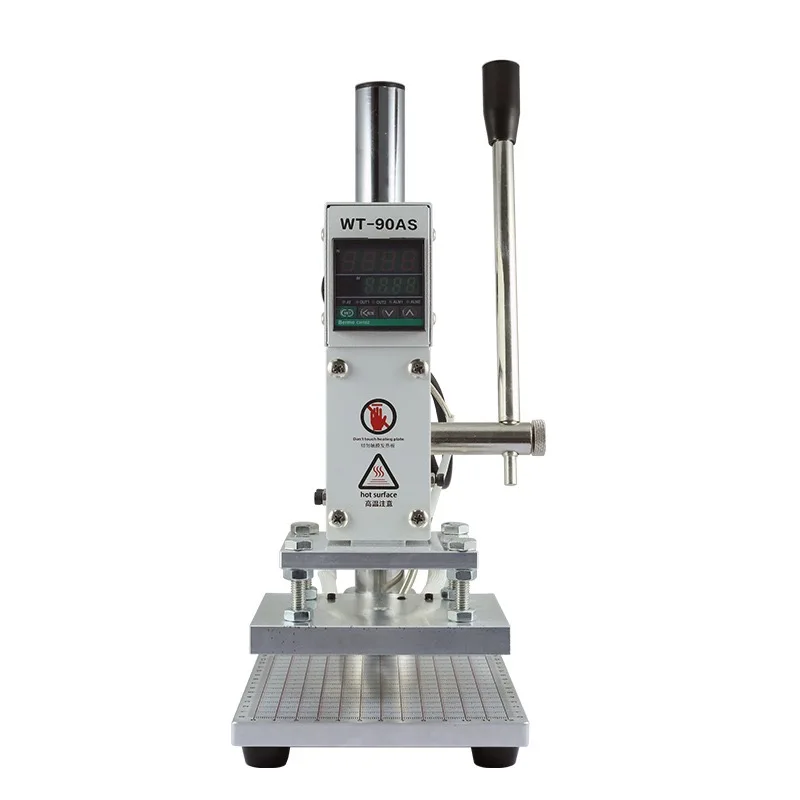 Mini Digital Hot Foil Stamping Machine 10*13cm Heating Plate Custom DIY Logo Letter Embossing Manual Hot Foil Stamping Machine