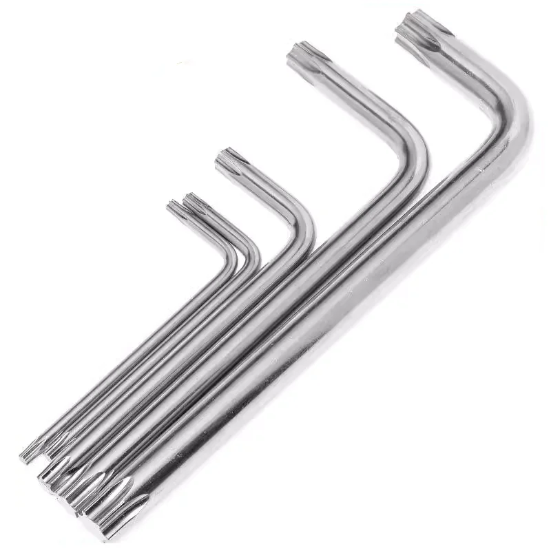 WELLOO Set Of 9Pcs Torx Hex Key Wrench Set, Long Arm Tamper Proof Star...