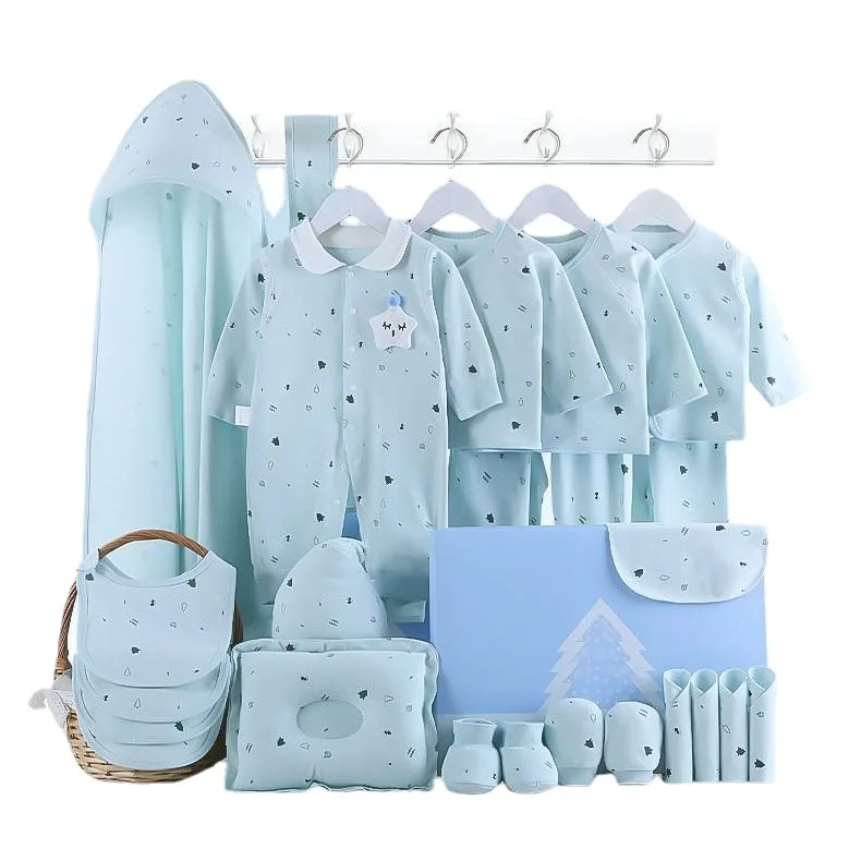 Wholesale 18pcs 21pcs 23pcs 01year Baby Sleepwear Gift Package 100
