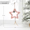 Pink five-pointed star wind chime/piece/18.4g