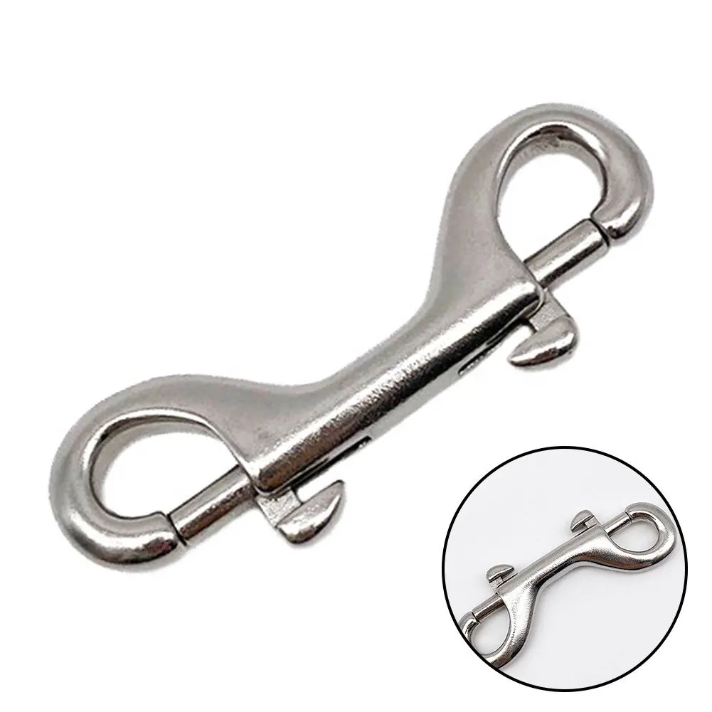 In Stock 90mm Double Ended Bolt Snap Hook Stainless Steel Double End ...