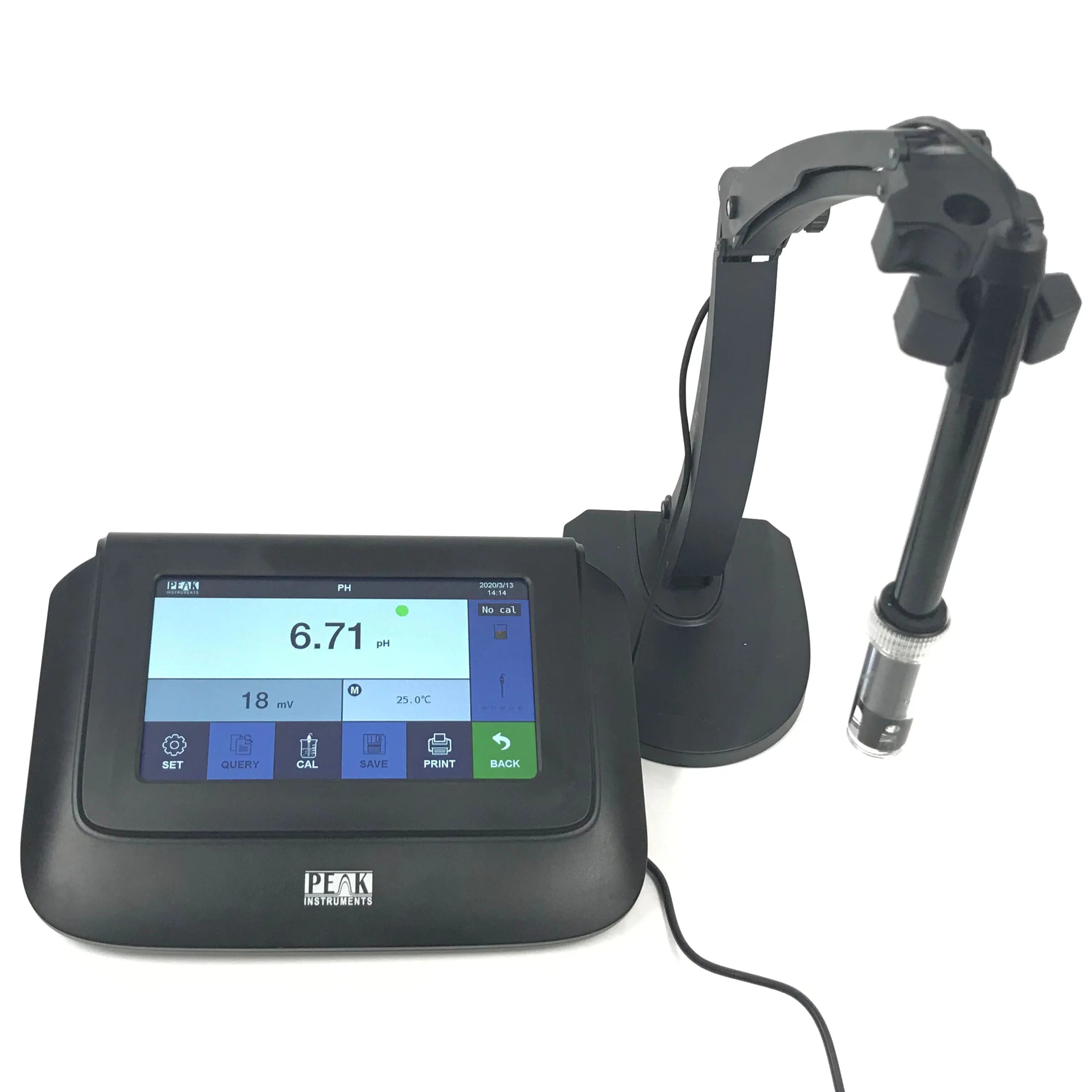 High Precision ATC Temperature  Benchtop Capacitive Touch Screen pH Meter