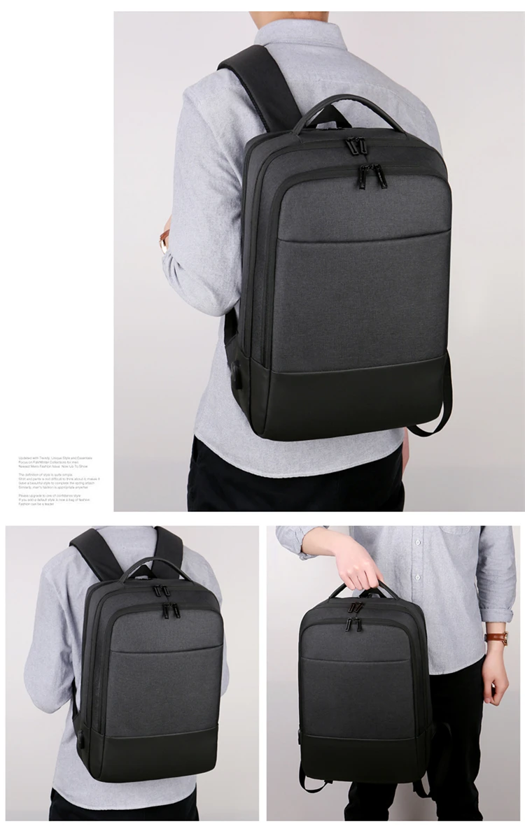 Customized Logo Lightweight Laptop Backpack - Water Resistant