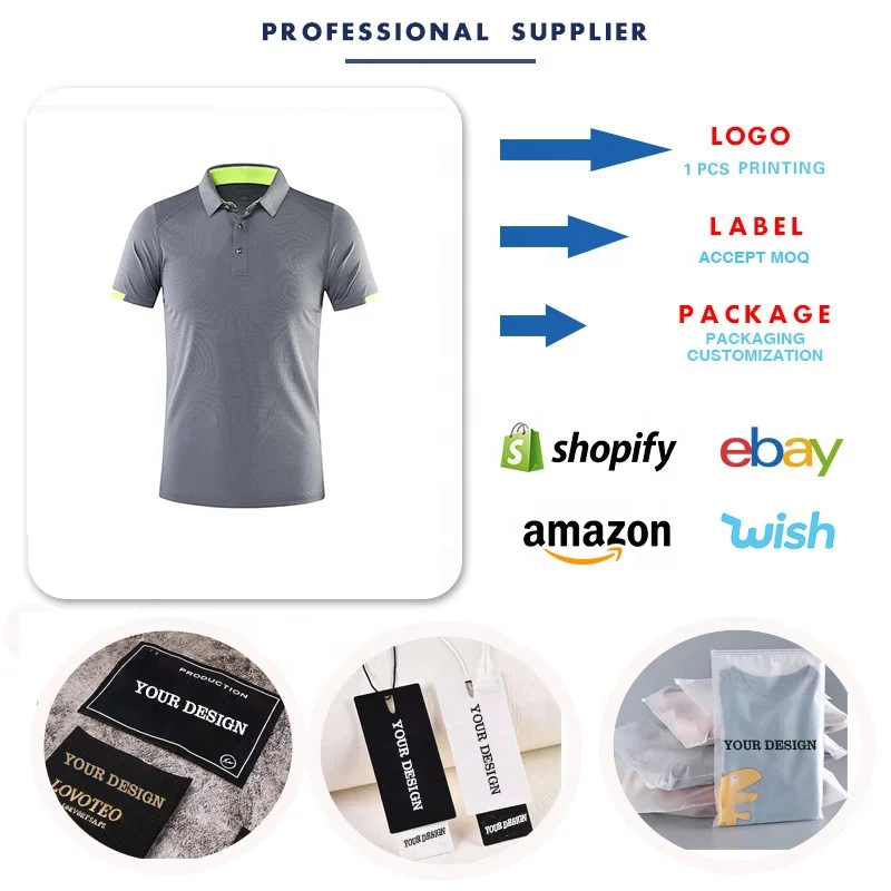 Wholesale Golf Sports Business Polo Shirt High Quality 100