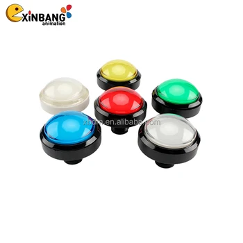 Factory Sales of High-quality Game Arcade 60mm Convex  Round Button Switch with Led
