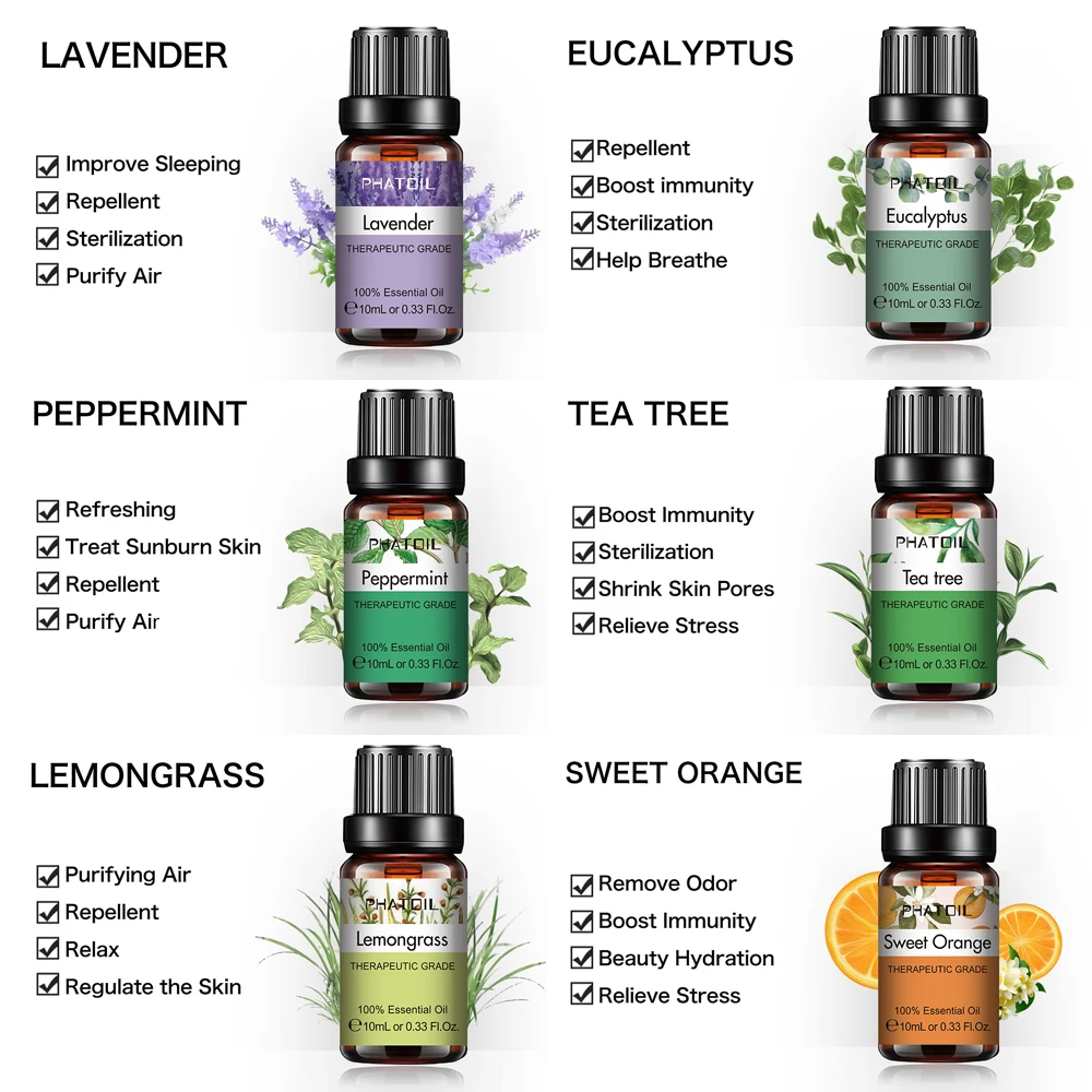 Essential Oil Gift Set 10/12/15 Pcs Pure Essential Oil Perfume