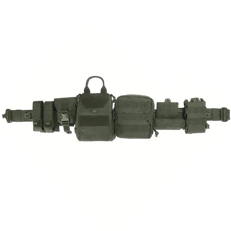 High Duty Tactical Outdoor Security Duty Training Belt Premium Outdoor Eight Piece Set Detachable and Adjustable Training Belts