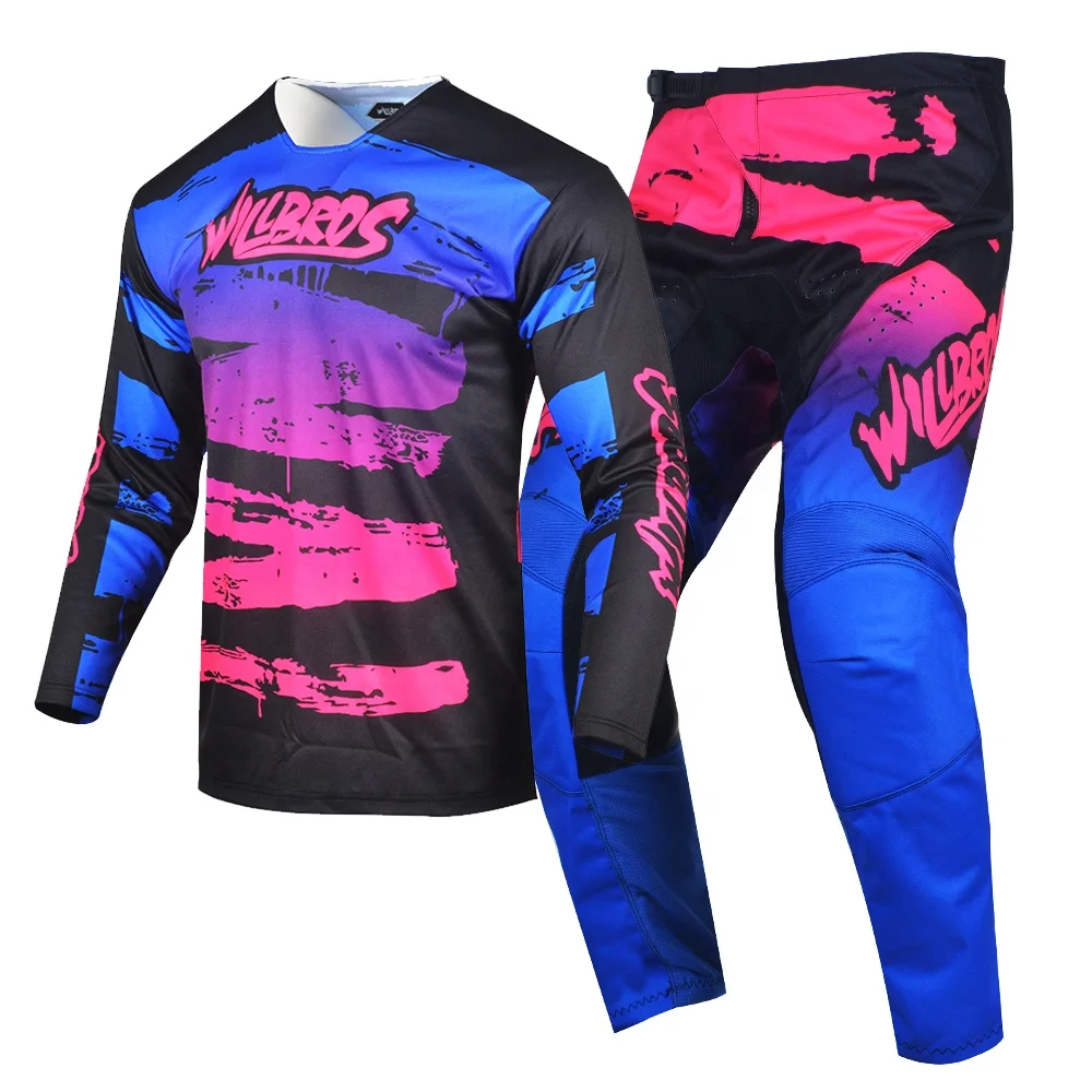Combinaison Pantalon + Maillot Motocross Willbros Homme Femme - MX Enduro Hors Route