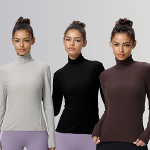 Sports Longsleeve Sweatshirt for Women Running Fitness Slimming Compression T-Shirts Long Sleeve Workout Shirt Gym Yoga Tops