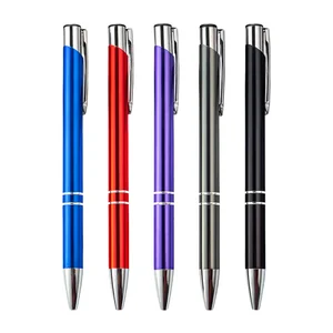 Scandinavian Style Luxury 1.0mm Ballpoint Pen Personalized Sports Metal Pen Laser Engraved Logo Office Supplies Promotional Gift