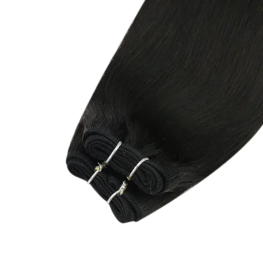 LaaVoo Virgin Weft Human Hair Extension 100% Real Human Hair 12 Months High Quality Sew in Bundles_voghion.com
