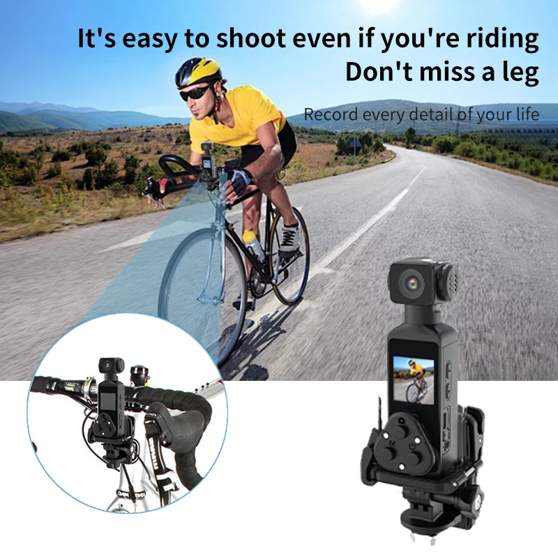 High Definition 4K Sport Action Camera 128GB Built-in Memory Lightweight Screen Rotate Wifi Connectivity CMOS Imaging