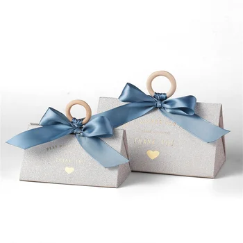 Fashion Hot Selling Glitter Paper Gift Boxs Wedding Candy Box For wedding favors Candy Packaging