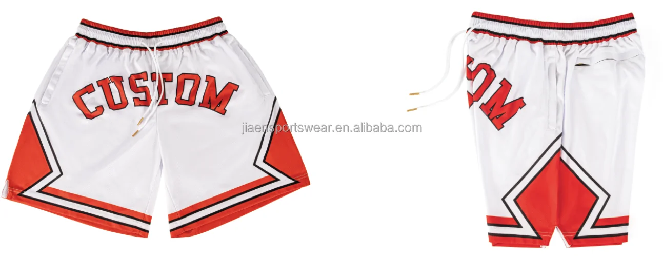 Source Custom Basketball Shorts Embroidery in Mesh 100% Men Retro Just Don  Shorts on m.