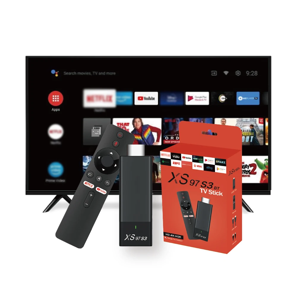 XS97 S3 BT TV Stick - 4K Android 10 with BT Control Remote