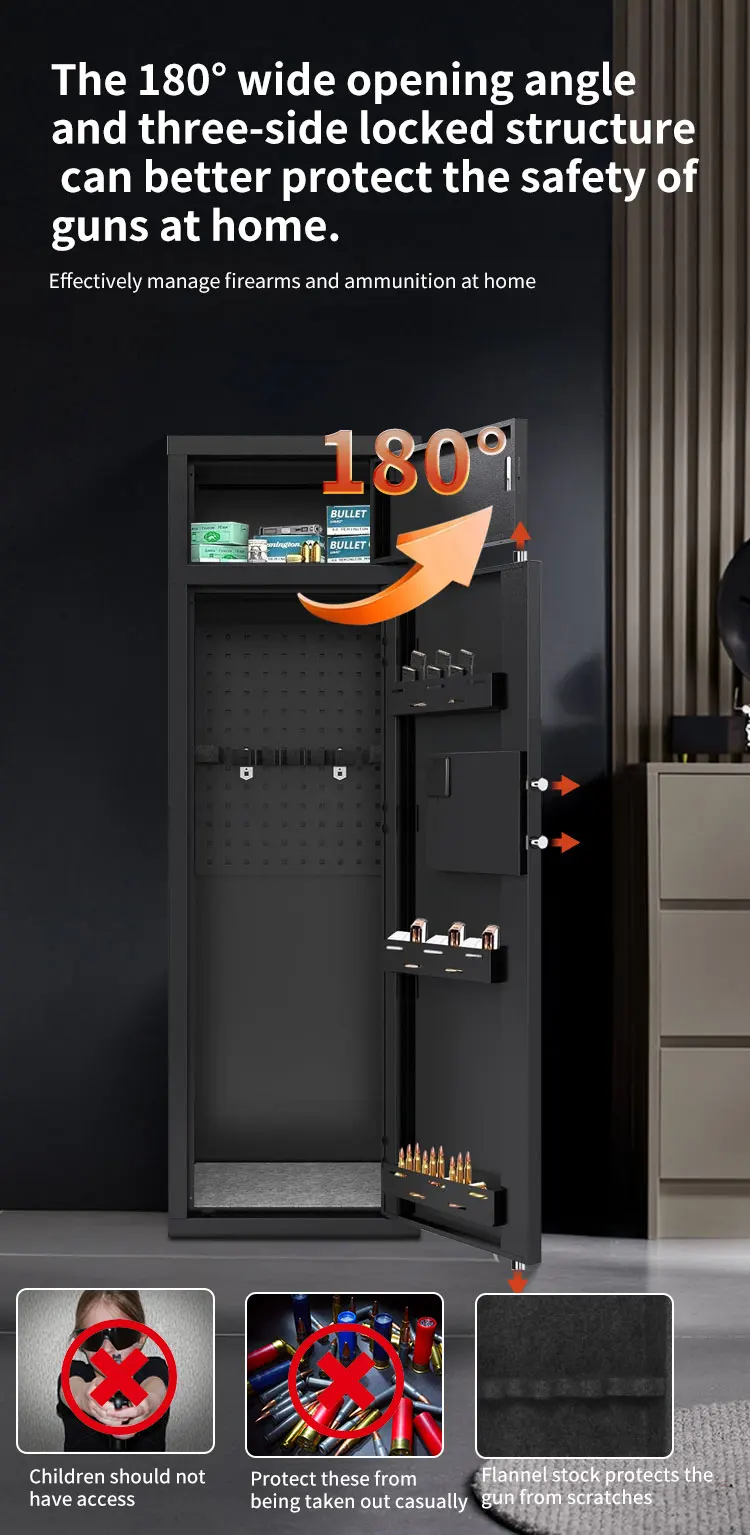 CEQSAFE Gun Safe Electronic Combination Lock with Key Big Size As Furniture Gun Safe Box for Home/Office Usage details