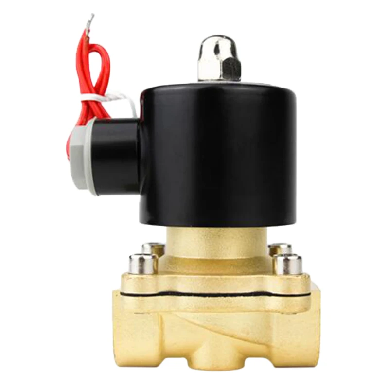 2W Normally Close Electric Brass 12v 24v 220V 1 2 3 Inch Solenoid Valve for Water Control Two Way Magnetic Water Solenoid Valve