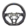 carbon fiber+perforated leather+blue alignment mar
