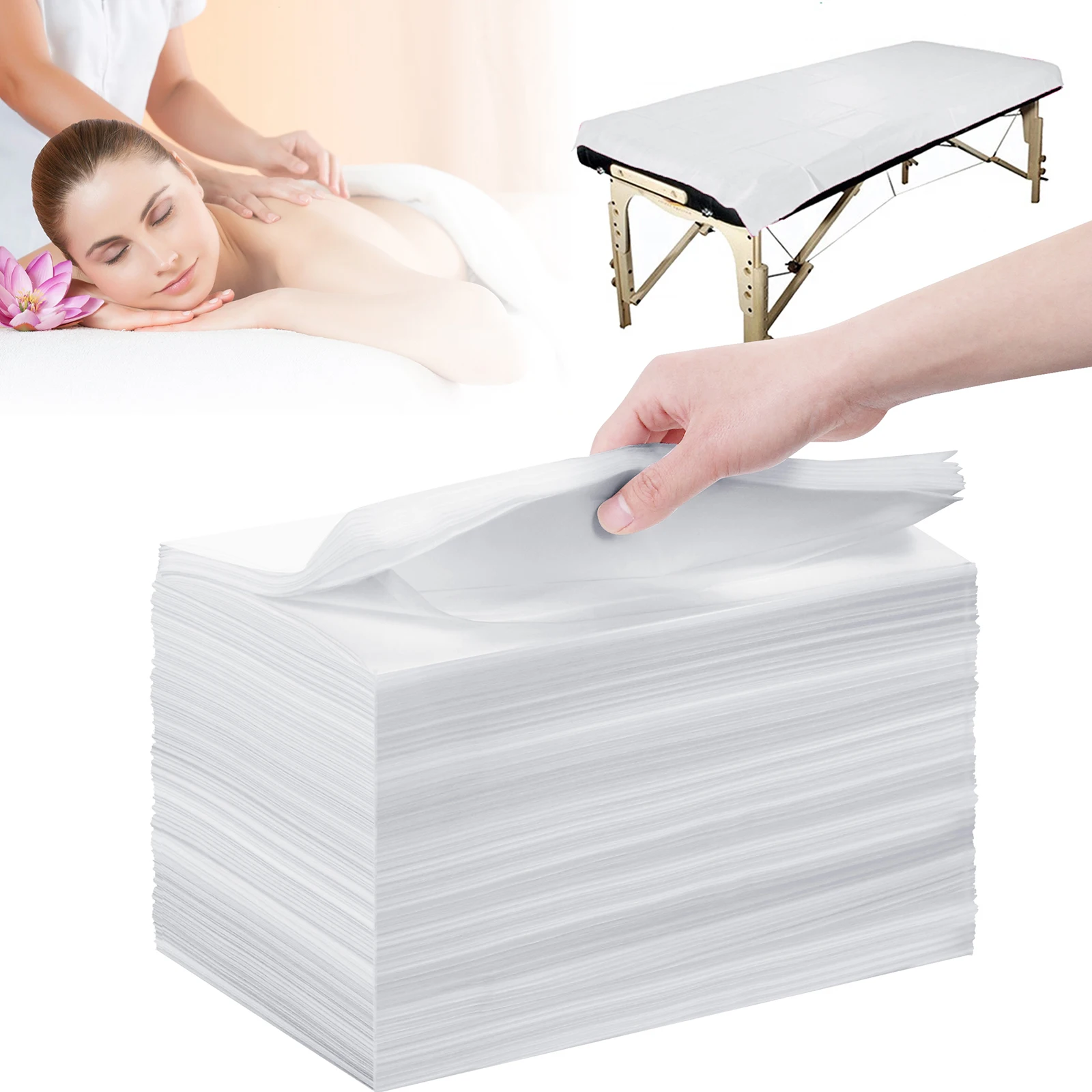Disposable Recycle PP Non Woven Fabric Bed Sheet for Hospital