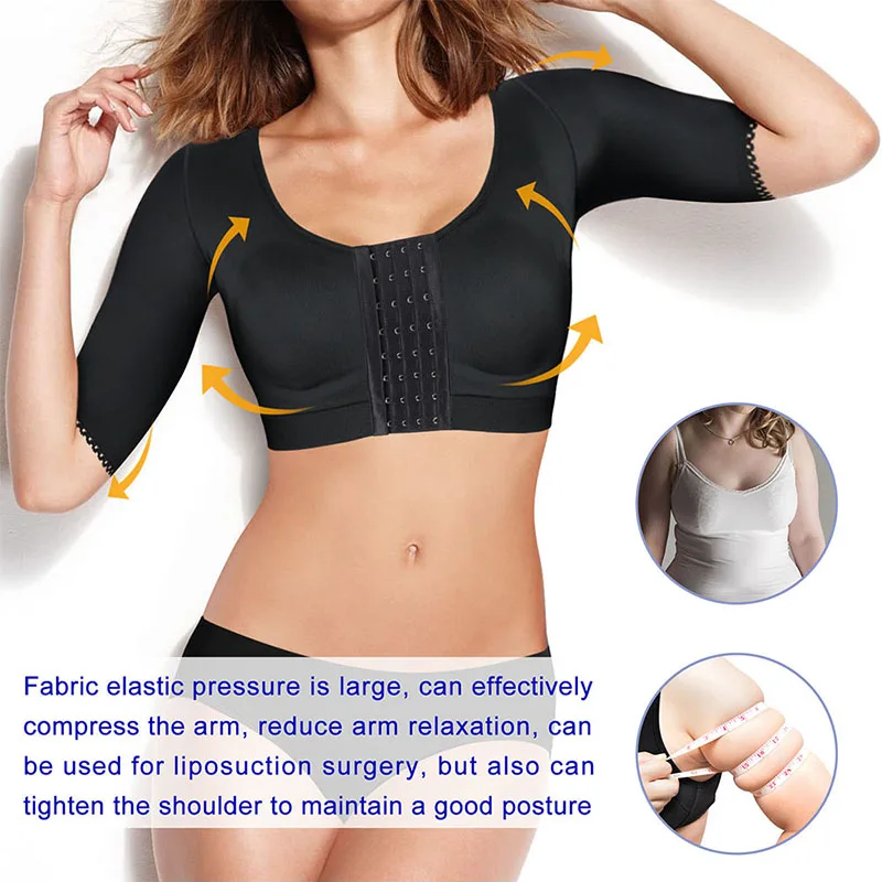 Seamless Tops Shaping Underwear Shapewear Compression Chest Bra Shaper with Arm Shaper for Women