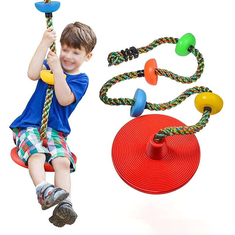 Детская веревка для скалолазания, веревка для скалолазания с диском и держателем для ног, платформа, комплект качели сиденья