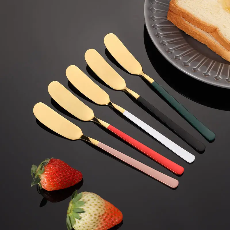 Wholesale Food Grade Dessert Cheese Spreader Tools 18/8 Stainless Steel Butter Knife factory