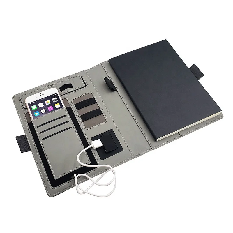 Wholesale Notebook Power Bank Organizer Fast Charging Diary Notebook