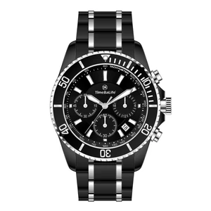 Factory Custom logo Simple Stainless Steel Bracelet Japanese Quartz Movement Fashion Men's Watch