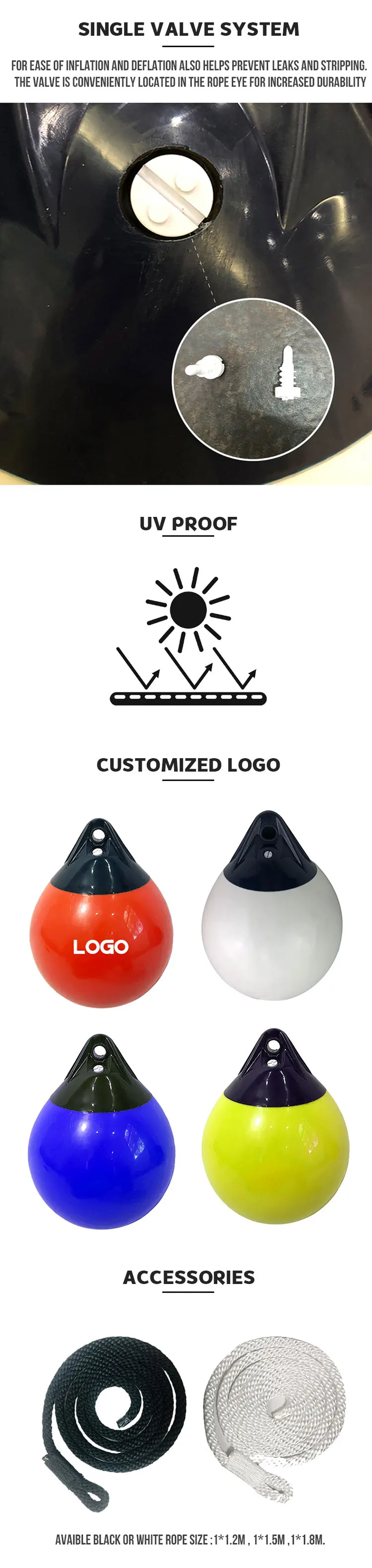 Customized Inflatable UV Proof PVC Material Float Buoy Ball| Alibaba.com