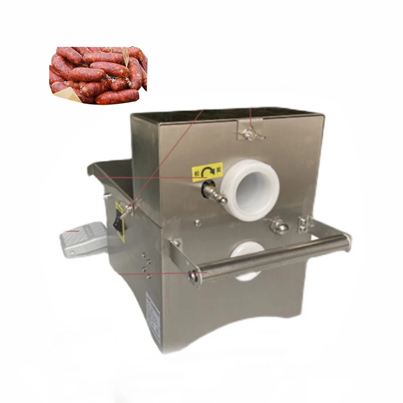 Latest Model Desktop Sausage Ham Binding Machine Tying Twisting Hot Dog Knotting Linking Equipment Binder Linker of Hams