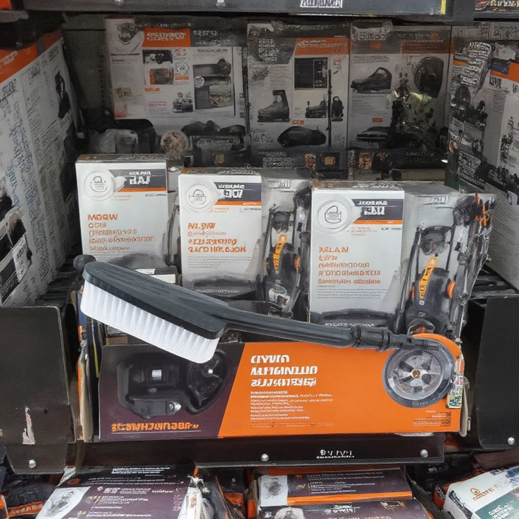 Högt tryck 2300 Psi automatisk bilvasklångborstade borste 95 bar rengöringsaccessoarer plastmaterial nytt skick