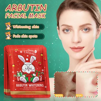 Christmas Mask SADOER Hyaluronic Acid Natural Whitening and Nourishing Skin Hydrating Moisturizing Mask Sticker Beauty Skin Care