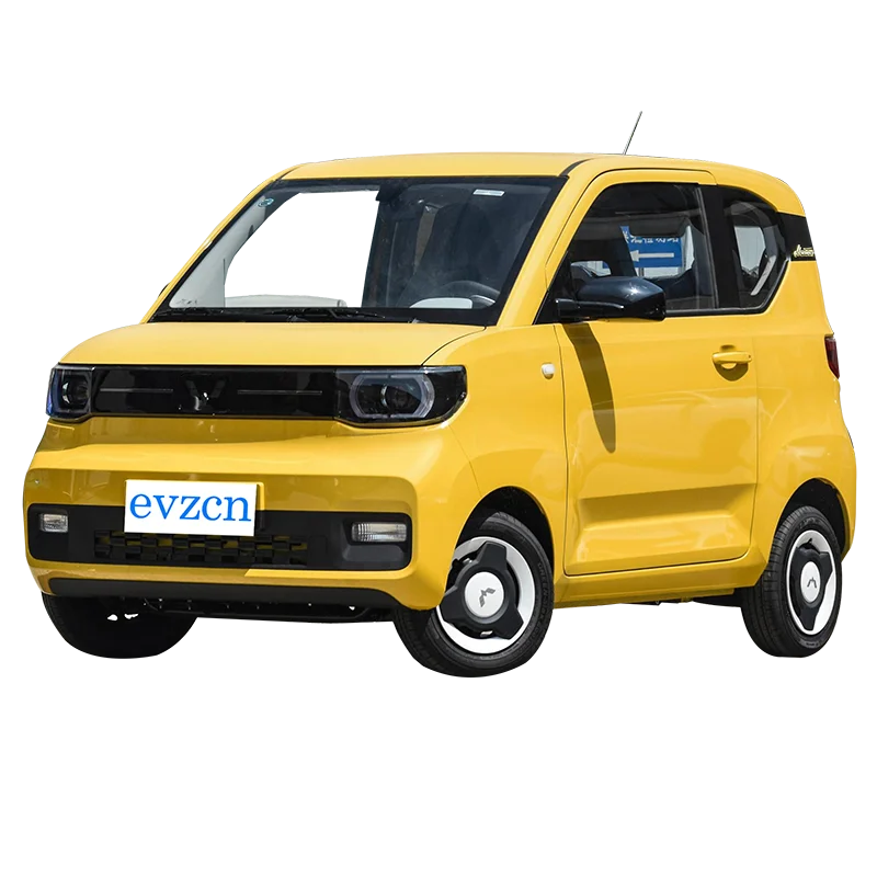 Wuling Yellow Mini Evcar New Cheapest Electric Car And Vehicle