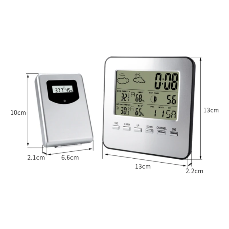 Станция для прогноза погоды часы дома и улицы многофункциональные настольные с ЖК-дисплеем цифровые