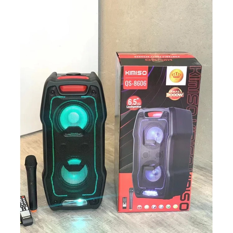 QS-8606 DJ Speaker Powerful Inch Subwoofer with Lights