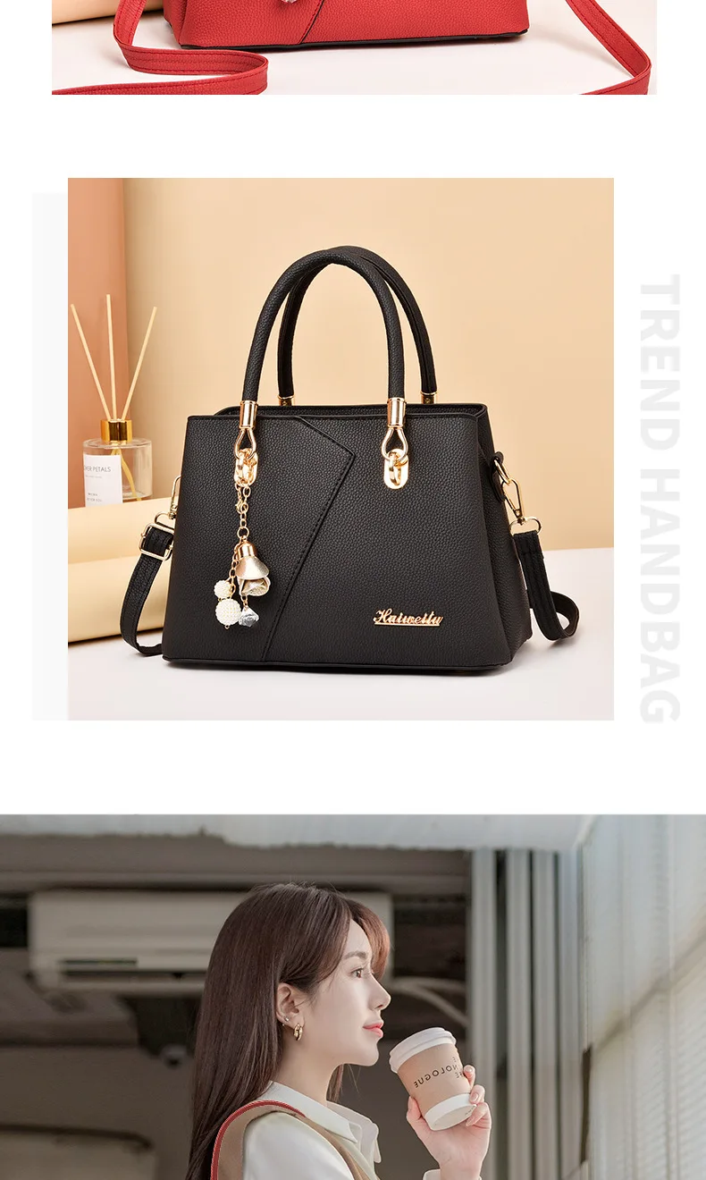Wholesale High Quality Woman Handbag Trendy Fashion  PU Tote Bag  Single Shoulder Bag  for Women