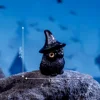 Black Standing Owl