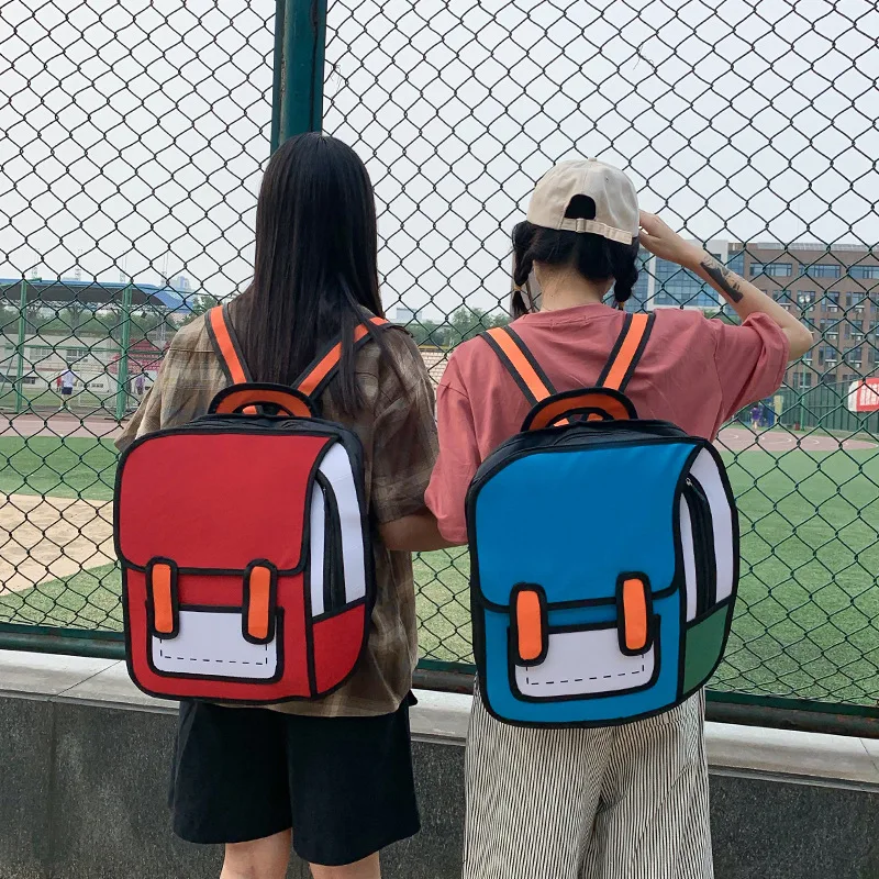 2d Cartoon Backpack 2d Backpack Review Promotional Cute 3d School