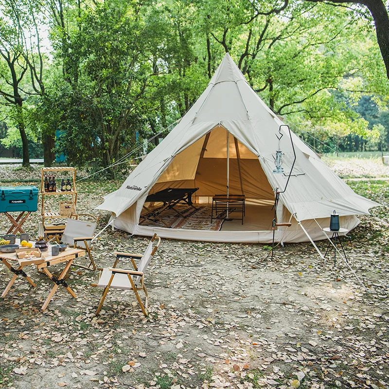Naturehike Brighten 12.3 Luxury Glamping Canvas Bell Tent - Ideal