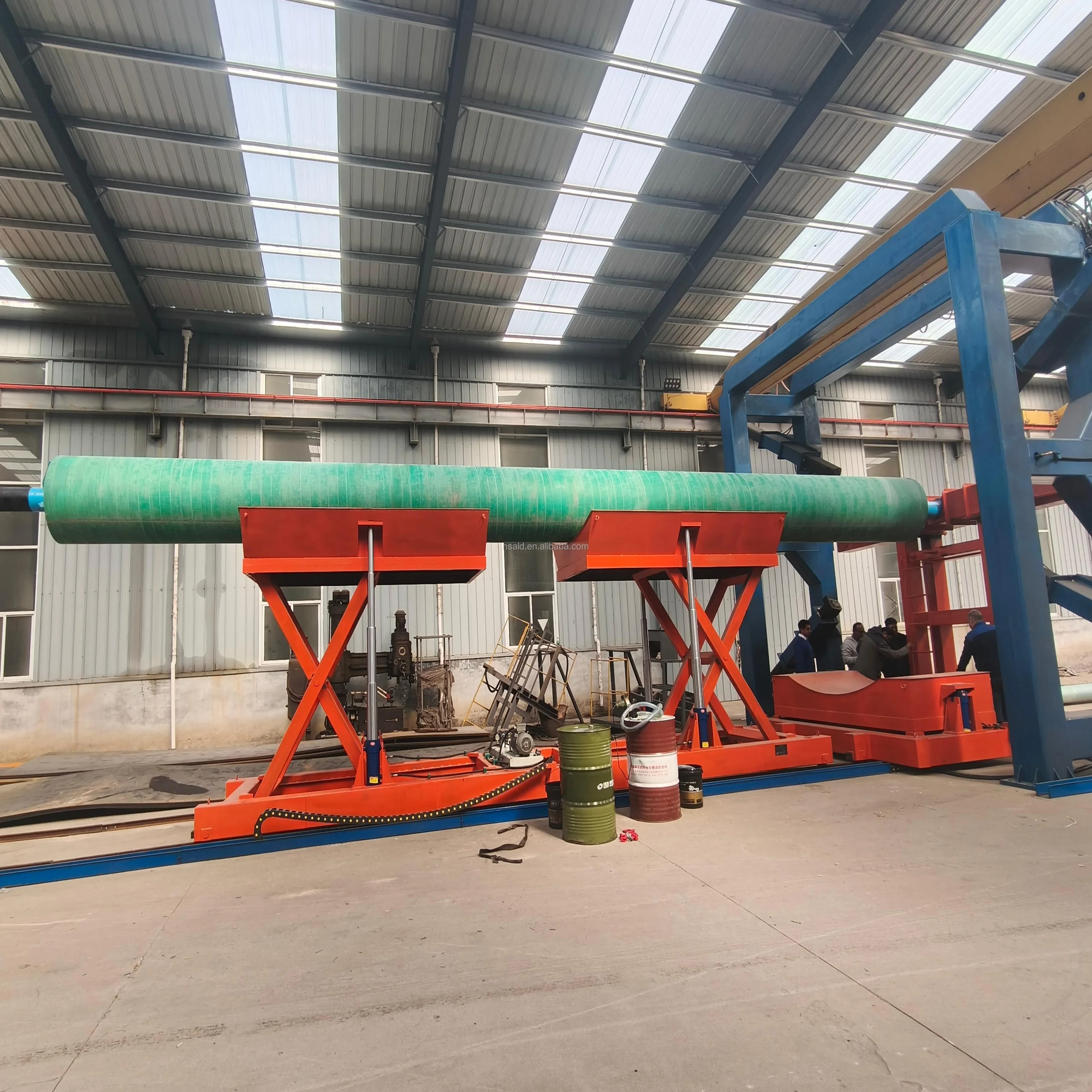 FRP Pipe Production Line Fiberglass Filament Pipe Winding Machine for Chemical Industry