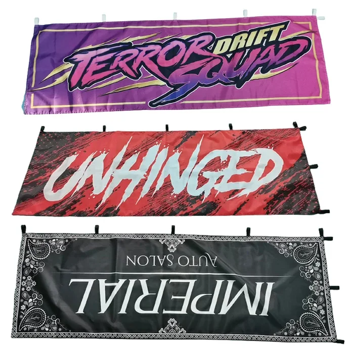 2025 New Promotion Custom Design Digital Printing Garage Decoration Nobori Flag 180*60CM 10*30CM Japanese Advertising Banner