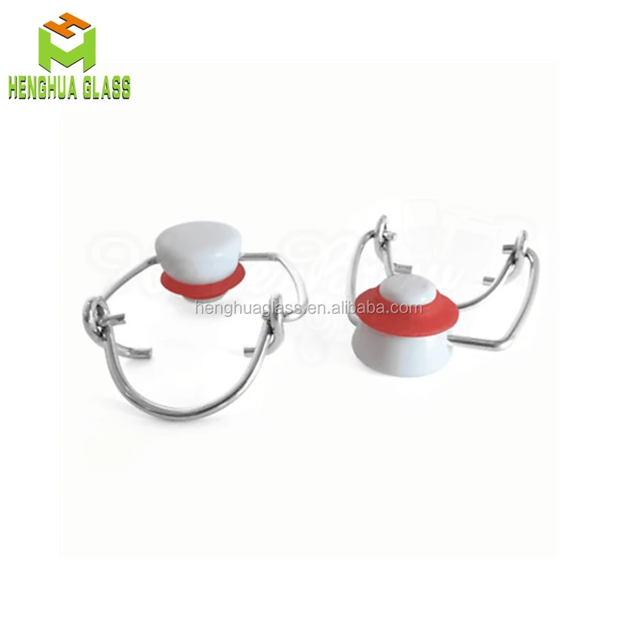Small Mini 50ml 2oz Round Shape clear Drinks Swing Top Olive Oil Liquid Glass Container Bottle Wholesale