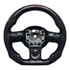 Perforated Leather+Carbon Fibre+Red Top Stripe+Red Stitching