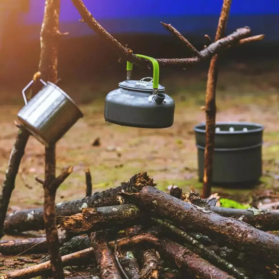 Bouilloire Camping 0,8L - Ultra Légère En Aluminium Anodisé | Ecent Pour Randonnée