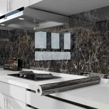 Kitchen protect Stickers Marble Wall Wallpaper Sheets PVC Wallpaper Rolls Marble Designs for Home Interior Decoration