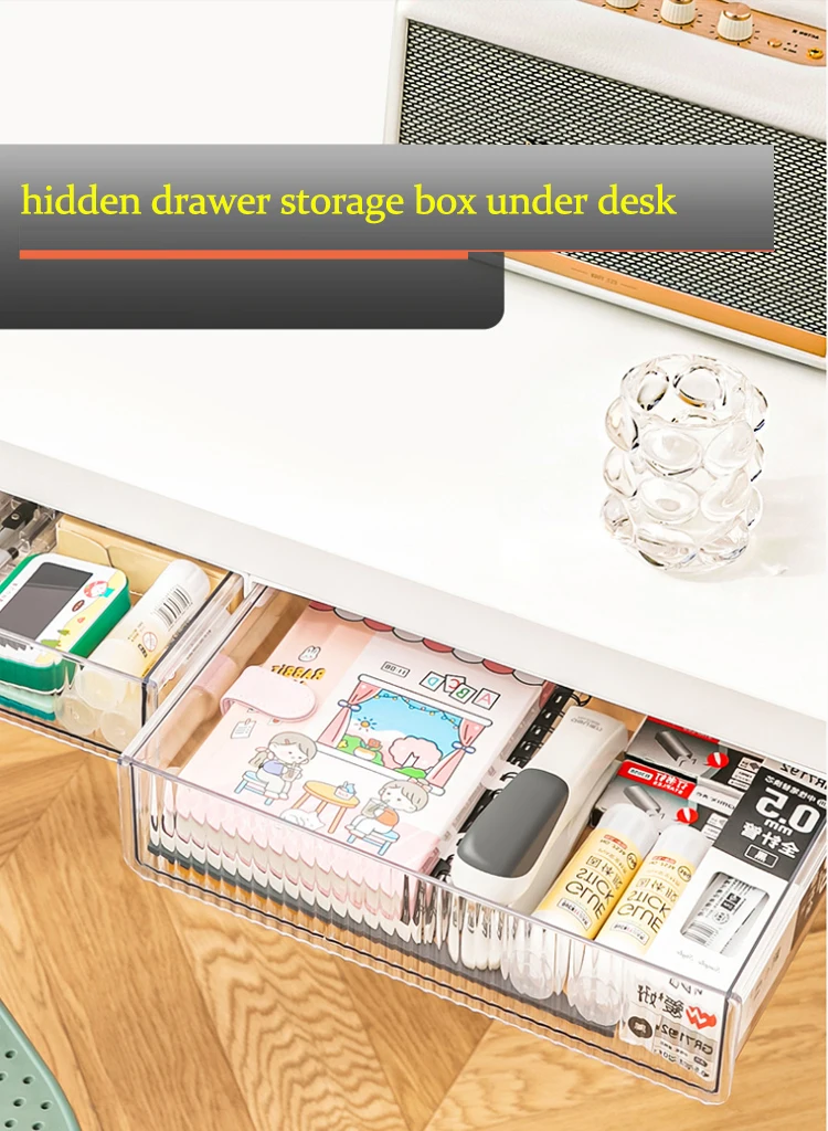Hidden Drawer Storage Box Under Desk Buy Hidden Drawer Storage Box