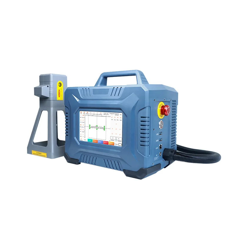 Cheap Low Price 20W Portable Handheld Fiber Laser Marking Machine for Truck Rubber Tires Metal Copper Plastic Mirror Design
